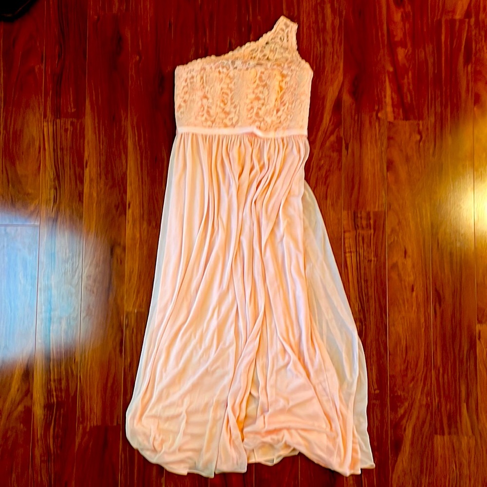 One shoulder dress with lace